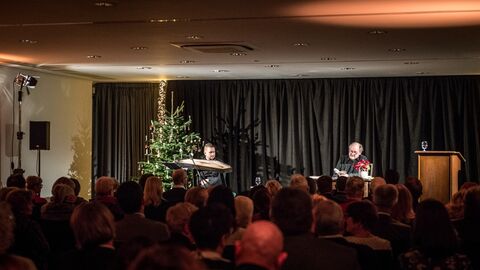 Johannes Schubert und Michael Quast auf der Bühne