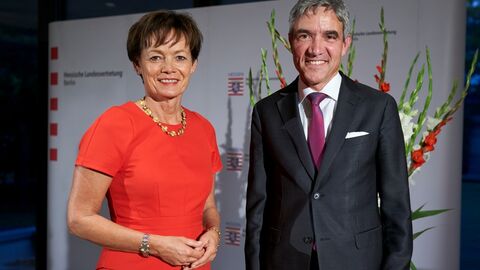 Staatsministerin Lucia Puttrich und Stephan Harbarth 