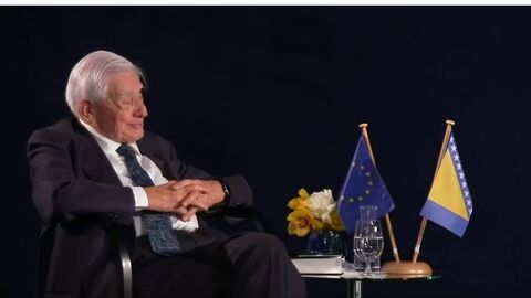 Der ehemalige Bundesminister für Post und Telekommunikation, Christian Schwarz-Schilling