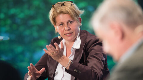 Als Vertreterin der italienischen Perspektive nahm Tonia Mastrobuoni an der Podiumsdiskussion teil.