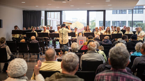Gastierte zum ersten Mal in der Hessischen Landesvertretung: das Musikcorps Einhausen e. V.