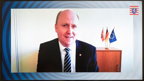 Uwe Becker, Staatssekretär für europäische Angelegenheiten Finale des deutschsprachigen Vorlesewettbewerbs in Brüssel