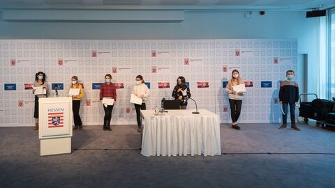 Preisträgerinnen und Preisträger Finale des deutschsprachigen Vorlesewettbewerbs in Brüssel