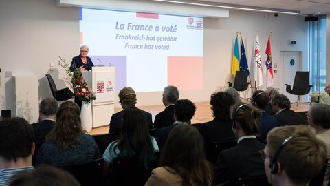 Isabelle Boudineau, Regionalrätin der Region Nouvelle-Aquitaine zuständig für Europa und Internationales 