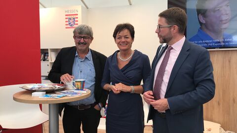 Europaministerin Lucia Puttrich auf der Messe Wächtersbach