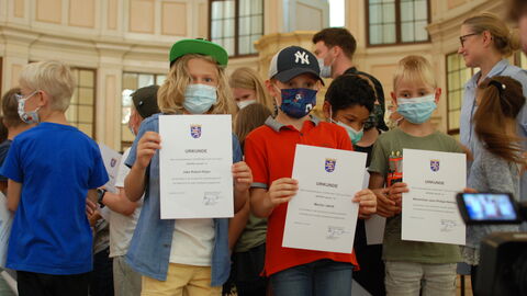 Preisverleihung im Bad Homburger Schloss von Jugend malt 