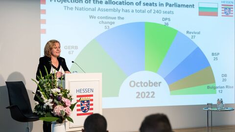 Sitzverteilung im neuen bulgarischen Parlament Sitzverteilung im neuen bulgarischen Parlament