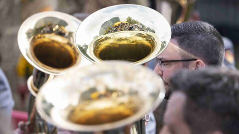 Im Foto sind Blasmusiker zu sehen