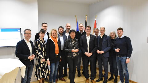 Kommunalpolitiker des Wetteraukreises in der Hessischen Landesvertretung in Brüssel