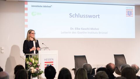 Schlusswort mit Dr. Elke Kaschl-Mohni, Leiterin des Goethe Instituts Brüssel
