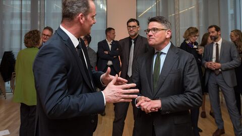 Ministerpräsident Boris Rhein mit Ministerpräsident der Deutschsprachigen Gemeinschaft, Oliver Paasch Ministerpräsident Boris Rhein mit Ministerpräsident der Deutschsprachigen Gemeinschaft, Oliver Paasch