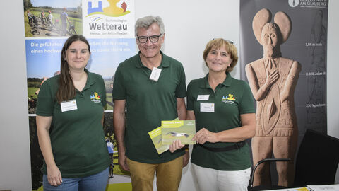 Werbung für den Keltenfürst. Das Team der Tourismus Region Wetterau