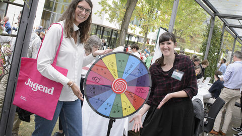 Erstmalig beim Tag der offenen Tür dabei: Mitarbeiterinnen des Landesmuseums Wiesbaden