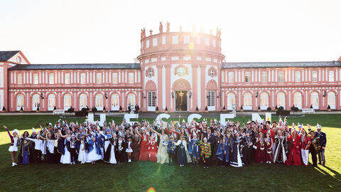 Ministerpräsident Boris Rhein empfängt hessische Tollitäten im Biebricher Schloss