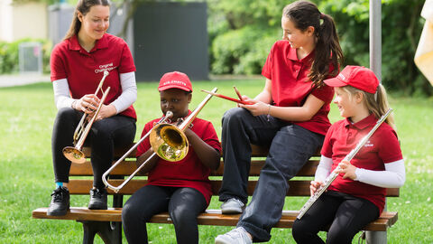 Brass’n’Spass – Musik einfach selber machen bei den Kid.Chatts Kinder musizieren im Freien