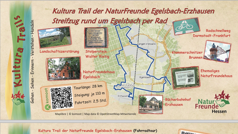 Flyer für Kultura Trail Egelsbach-Erzhausen