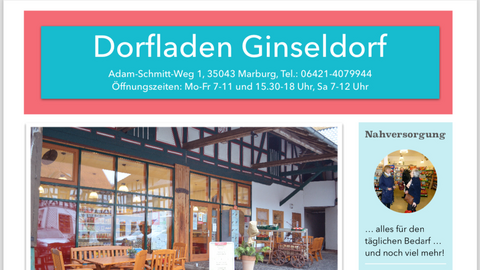 Das leistet der Dorfladen (Plakat)