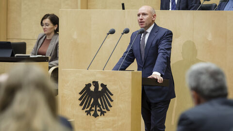 Plenarrede Staatsminister Manfred Pentz im Bundesrat