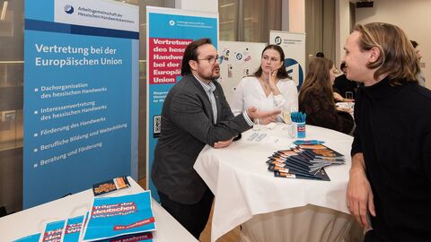 Karrieremesse in der Landesvertretung - Stand Hessisches Handwerk