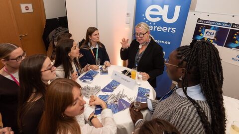 Karrieremesse in der Landesvertretung - Stand EU Careers