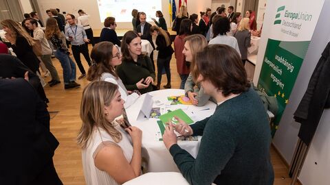 Karrieremesse in der Landesvertretung - Stand Europa Union