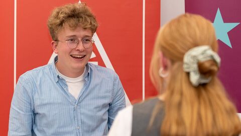 Karrieremesse in der Landesvertretung - Stand IG Metall