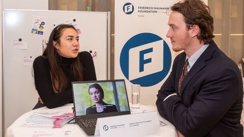 Karrieremesse in der Landesvertretung - Stand Friedrich Naumann Stiftung