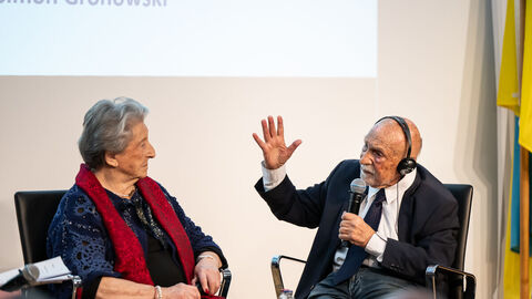 Zeitzeugen im Gespräch bei der Veranstaltung 80 Jahre nach der Schoa: Judenhass und kein Ende? 