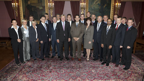 Gruppenfoto im Rahmen der Reise von Ministerpräsident a.D. Bouffier nach Wisconsin im Jahr 2011