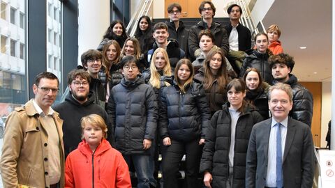 Besuch einer Schülergruppe des Heinrich-von-Gagern-Gymnasiums in Frankfurt am Main