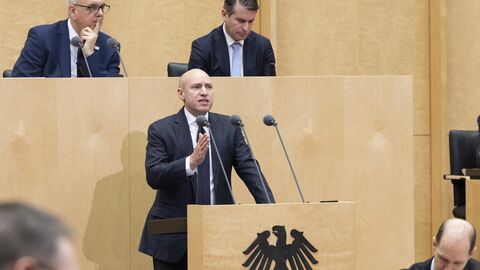 Minister Manfred Pentz im Bundesrat