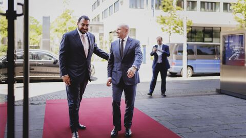 Minister Manfred Pentz empfängt S.E., Botschafter Prinz Abdullah bin Khaled bin Sultan bin Abdulaziz Al Saud in Berlin