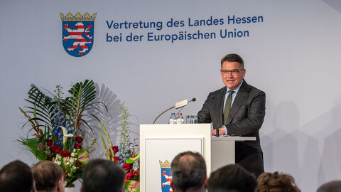 Ministerpräsident Boris Rhein beim Jahresempfang 2023 der Vertretung des Landes Hessen bei der Europäischen Union Ministerpräsident Boris Rhein beim Jahresempfang 2023 der Vertretung des Landes Hessen bei der Europäischen Union
