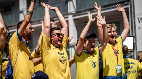 Die teilnehmenden Gruppen haben sich ausgelassen präsentiert.