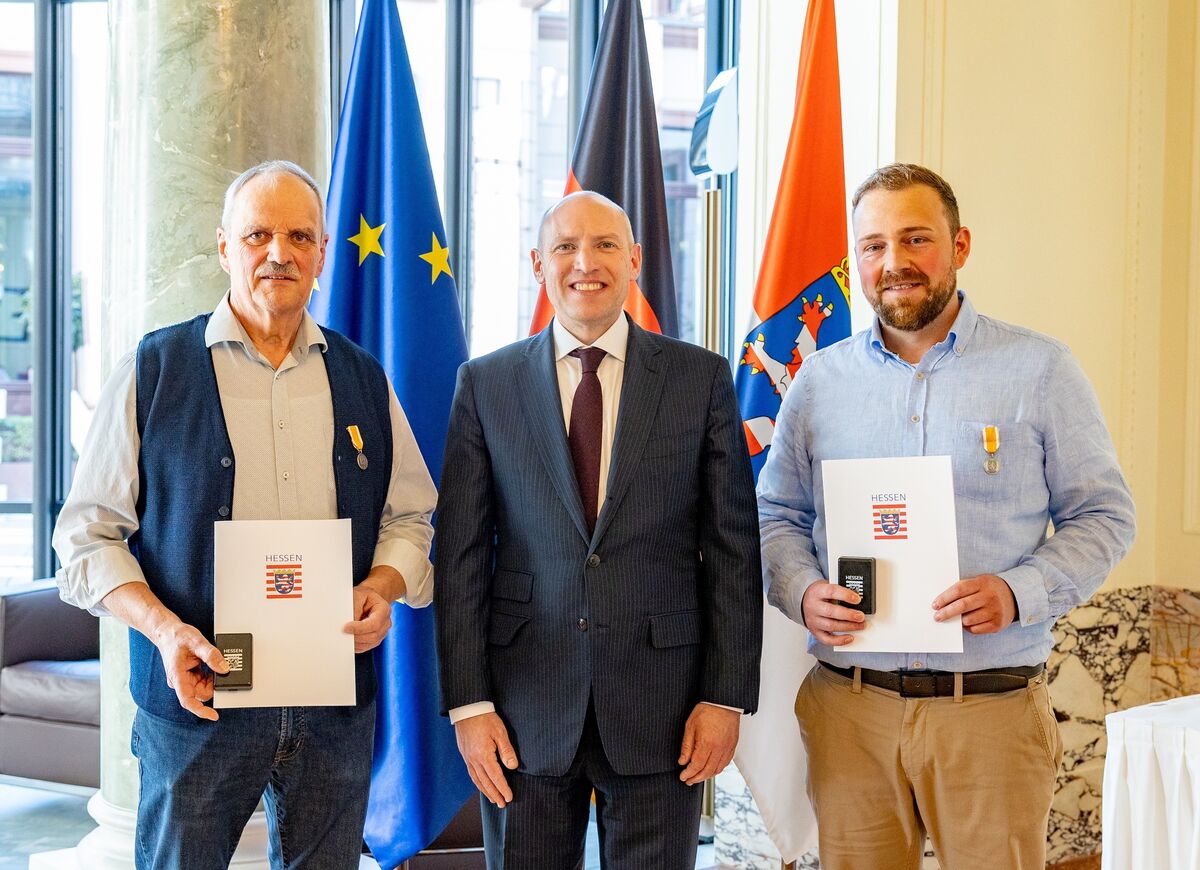 Robert Schmitt und Steffen Lippert für herausragende Zivilcourage