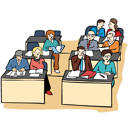 Politiker-Plenarsaal